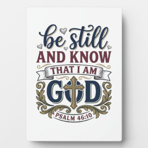 Wees Stil En Weet Christelijke Psalm 460 Shirt Fotoplaat