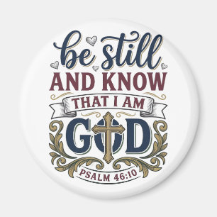 Wees Stil En Weet Christelijke Psalm 460 Shirt Magneet