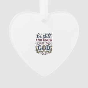 Wees Stil En Weet Christelijke Psalm 460 Shirt Ornament