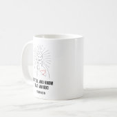 Wees stil en weet dat ik Christelijk ben Koffiemok (Voorkant links)