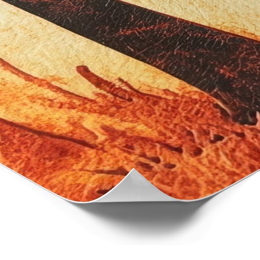 Wees stil en weet dat ik God ben Bijbelvers Psalm Poster (Hoek)