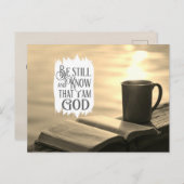 Wees stil en weet dat ik God ben Briefkaart (Voorkant / Achterkant)