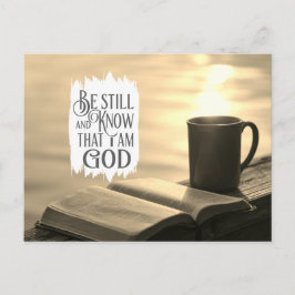 Wees stil en weet dat ik God ben Briefkaart