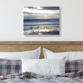 Wees stil en weet dat ik God ben Canvas Afdruk (Insitu (Slaapkamer))