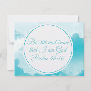 Wees stil en weet dat ik God ben Mooie psalm Kaart