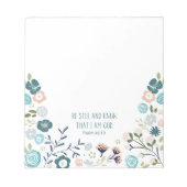 Wees stil en weet dat ik God ben. Notitieblok voor (Voorkant)