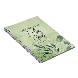 Wees stil en weet dat Ik GOD ben Notitieboek