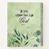 Wees stil en weet dat ik God ben Notitieboek (Achterkant)