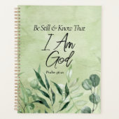 Wees stil en weet dat ik God ben Planner (Voorkant)