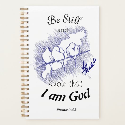 Wees stil en weet dat ik God ben! Planner (Voorkant)