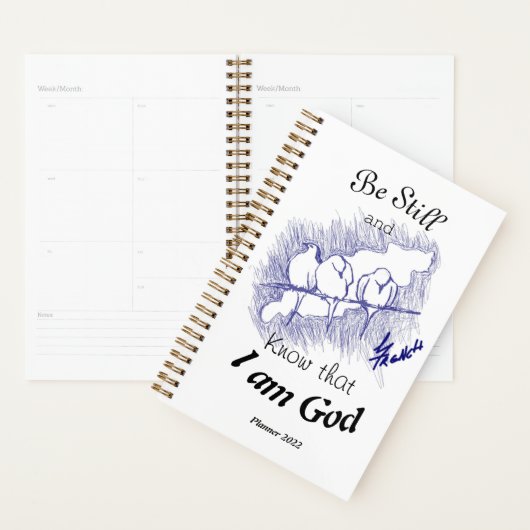 Wees stil en weet dat ik God ben! Planner (Display)