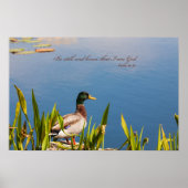 "Wees stil en weet dat ik God ben" poster (Voorkant)