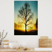 Wees stil en weet dat ik God ben Poster (Keuken)