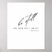 Wees stil en weet dat ik God ben. POSTER & PRINTS (Voorkant)