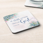 Wees stil en weet dat ik God ben, PS 46:10 Bier Onderzetter (Linkerzijde)