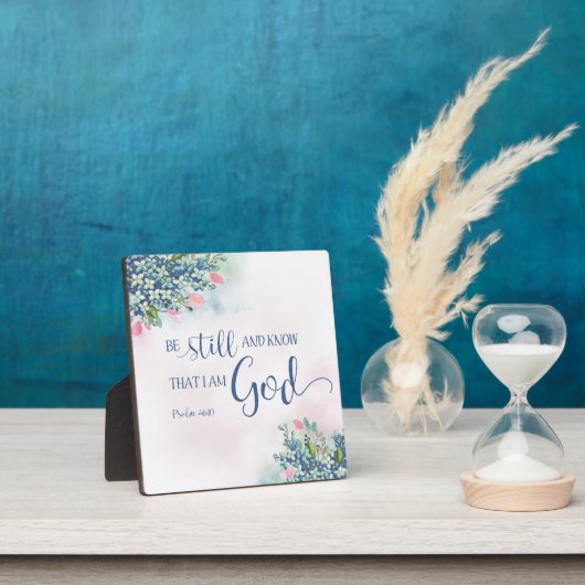 Wees stil en weet dat ik God ben, PS 46:10 Fotoplaat (Insitu)