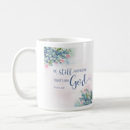 Wees stil en weet dat ik God ben, PS 46:10 Koffiemok (Links)
