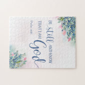 Wees stil en weet dat ik God ben, PS 46:10 Legpuzzel (Horizontaal)