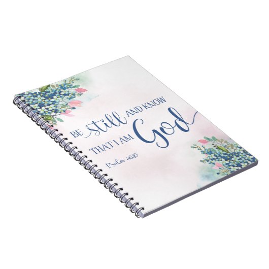 Wees stil en weet dat ik God ben, PS 46:10 Notitieboek (Rechterzijde)