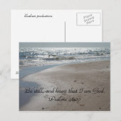 Wees stil en weet dat ik God ben. Psalm 46:10 Briefkaart (Voorkant / Achterkant)