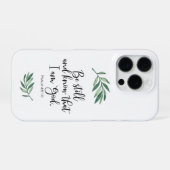 Wees stil en weet dat ik God ben - Psalm 46:10 iPhone Hoesje (Achterkant horizontaal)