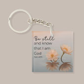 Wees stil en weet dat ik God ben (Psalm 46:10) Sleutelhanger