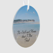 Wees stil en weet dat ik God ben, Psalm 46 Ocean B Ornament (voorkant)