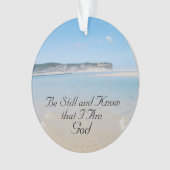 Wees stil en weet dat ik God ben, Psalm 46 Ocean B Ornament (voorkant)