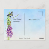 Wees stil, en weet dat ik God ben. Psalm 56:3 Briefkaart (Achterkant)