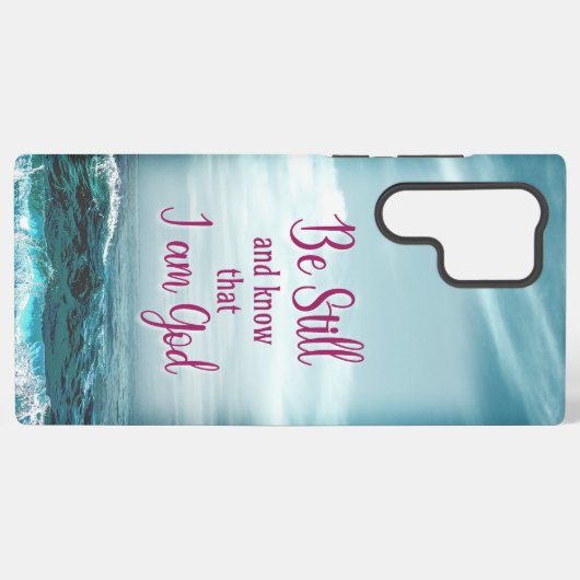 Wees stil en weet dat ik God ben Samsung Galaxy Hoesje (Achterkant horizontaal)