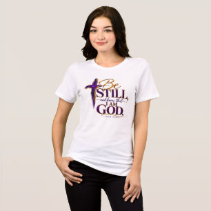 Wees stil en weet dat ik God ben Tri-Blend Shirt