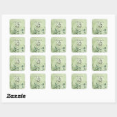 Wees stil en weet dat Ik GOD ben Vierkante Sticker (Vel)