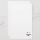 Wees stil en weet dat ik God Bijbel Verse ben Briefpapier (Voorkant / Achterkant)