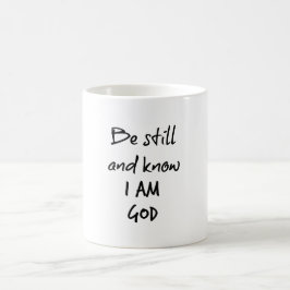 Wees stil en weet dat ik God Bijbel Verse ben Koffiemok