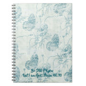 Wees stil en weet dat ik God Bijbel Verse ben Notitieboek (Voorkant)