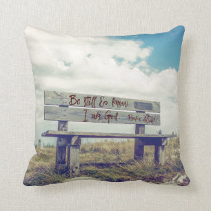 Wees stil en weet dat ik God Bijbelse Verse ben Kussen