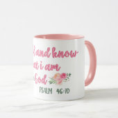 Wees stil en weet dat ik God // Bijbelse Verse ben Mok (Voorkant rechts)