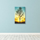 Wees stil en weet dat ik GOD Canvas wrap ben (Insitu (Houten vloer))