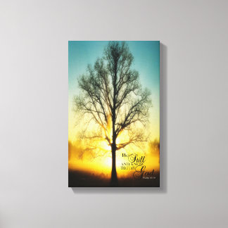 Wees stil en weet dat ik GOD Canvas wrap ben