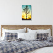 Wees stil en weet dat ik GOD Canvas wrap ben (Insitu (Slaapkamer))