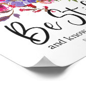 Wees stil en weet dat ik God Christelijke Bijbel V Poster (Hoek)