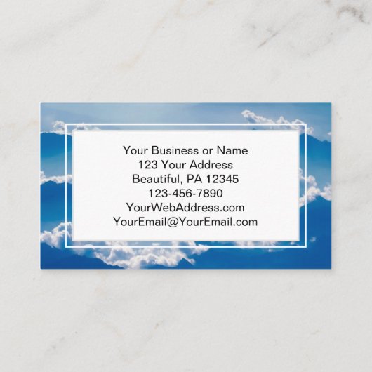 Wees stil en weet dat ik God Church Event Flyer be Visitekaartje (Achterkant)