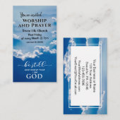 Wees stil en weet dat ik God Church Event Flyer be Visitekaartje (Voorkant / Achterkant)