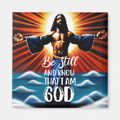 Wees stil en weet dat ik God Magnet ben (Voorkant)