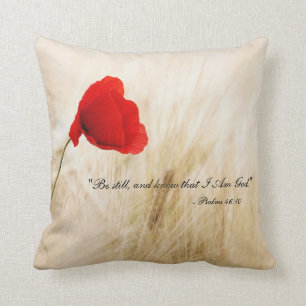Wees stil en weet dat ik God Pillow ben - PS 46:10 Kussen