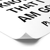 Wees stil en weet dat ik God Poster ben (Hoek)