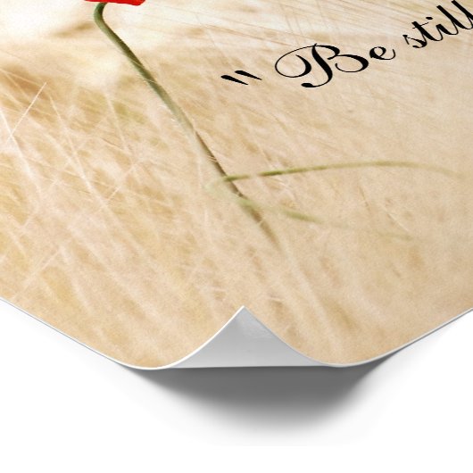 Wees stil en weet dat ik God Poster ben - PS 46:10 (Hoek)