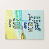 Wees stil en weet dat ik God Psalm 46:10 Legpuzzel (Horizontaal)