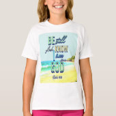 Wees stil en weet dat ik God Psalm 46:10 T-shirt (Voorkant)