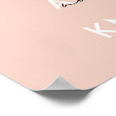 Wees stil en weet dat ik God Roze ben Poster (Hoek)